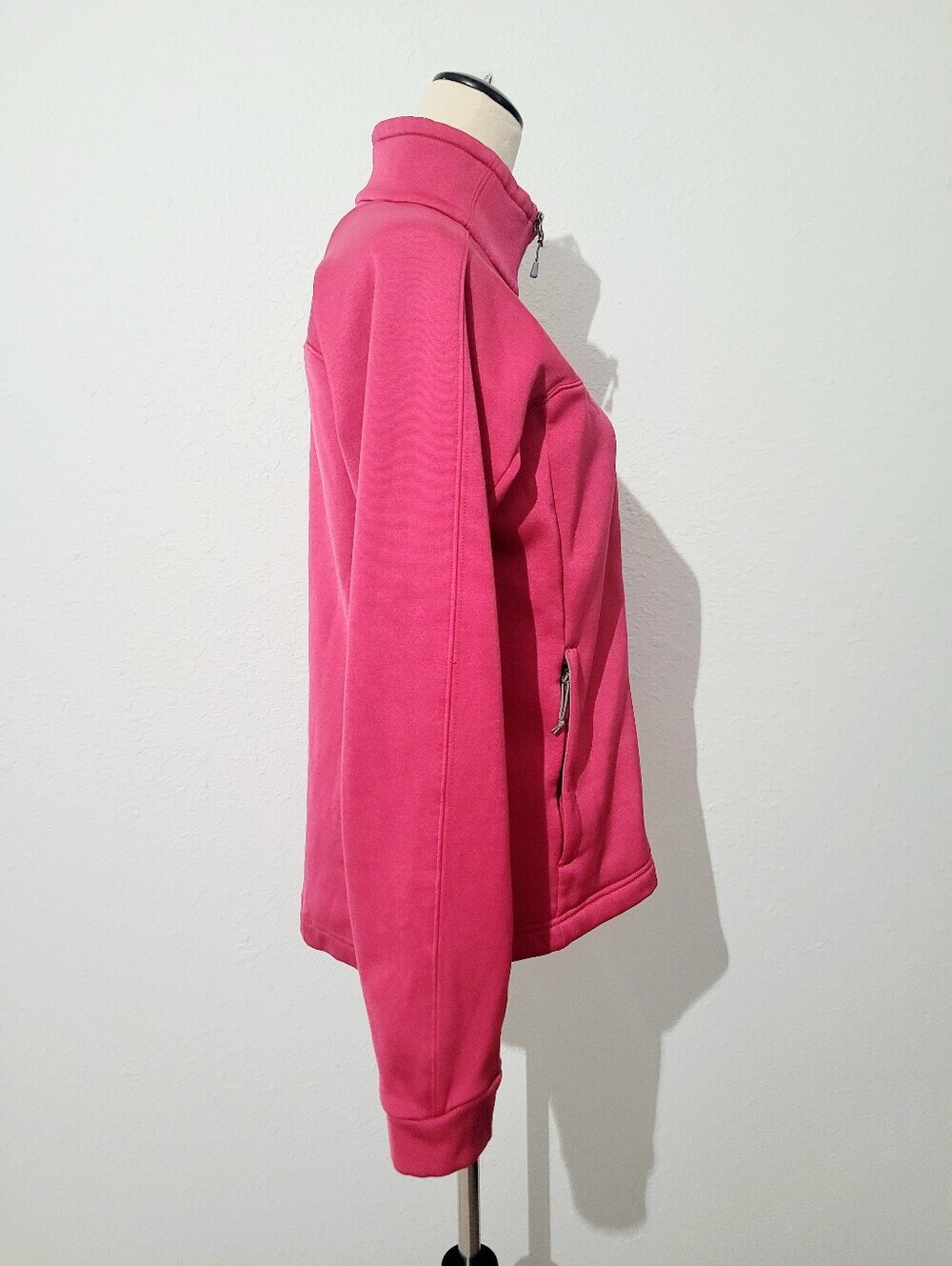 The North Face Women’s Medium Pink Full Zip Fleece Soft Shell Jacket Coat M - Picture 4 of 11